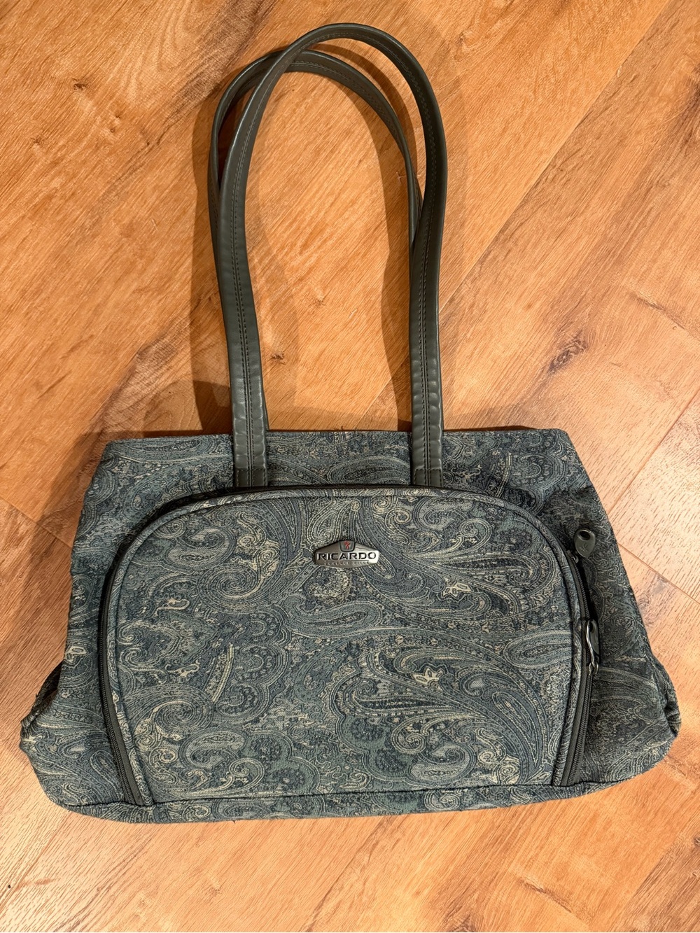 Vintage Retro Grandmacore 90s Paisley-Print Tapestry Tote Airport Bag